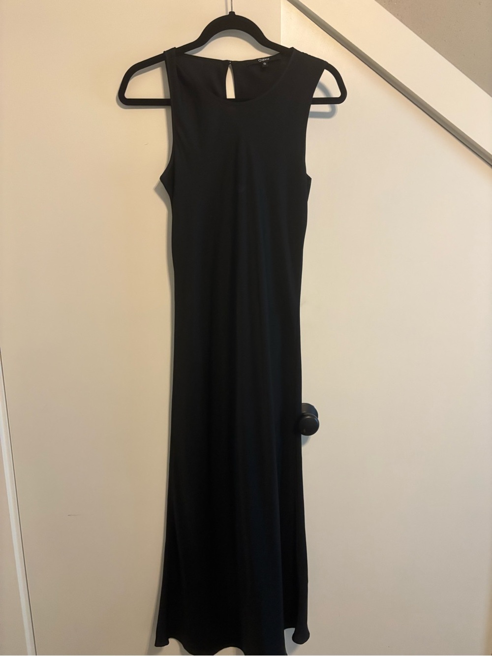 Quince Washable Stretch Silk Tank Midi Skirt - Black - Picture 3 of 3